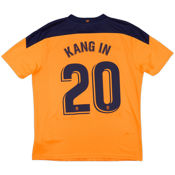 2020-21 Valencia Away Shirt Kang In #20 - 10/10 - (L)