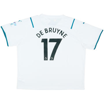 2021-22 Manchester City Away Shirt De Bruyne #17 (3XL)