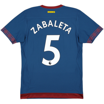 2018-19 West Ham Away Shirt Zabaleta #5 - 9/10 - (S)