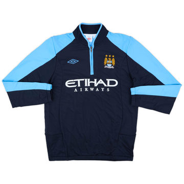 2010-11 Manchester City Umbro 1/4 Zip Drill Top - 8/10 - (L)