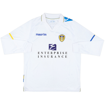 2011-12 Leeds United Home L/S Shirt - 8/10 - (M)