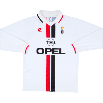 1995-96 AC Milan Away L/S Shirt - 8/10 - (L)