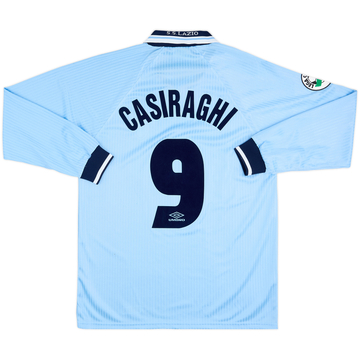 1997-98 Lazio Home L/S Shirt Casiraghi #9 - 9/10 - (L)