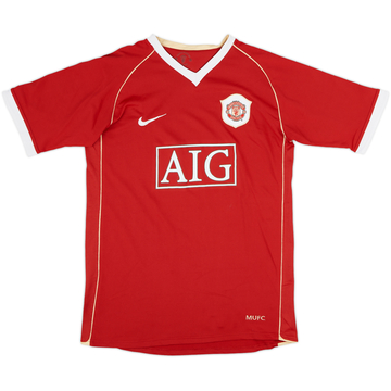 2006-07 Manchester United Home Shirt - 7/10 - (XL.Boys)