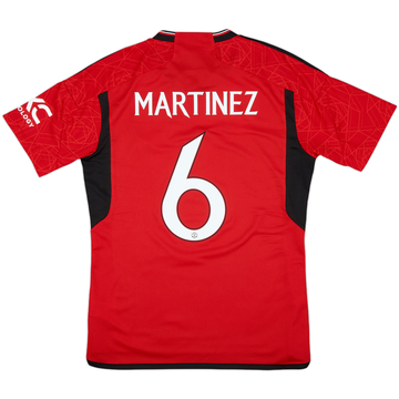 2023-24 Manchester United Home Shirt Martinez #6 - 10/10 - (M)