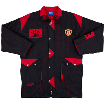 1992-93 Manchester United Umbro Padded Bench Coat - 8/10 - (XL)