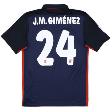 2015-16 Atletico Madrid Away Shirt J.M.Gimenez #24 - 10/10 - (S)