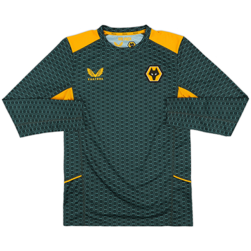 2021-22 Wolves Castore Training L/S Shirt - 10/10 - (S)