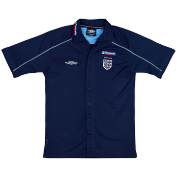 2002-04 England Umbro Button-Up Shirt - 8/10 - (M)
