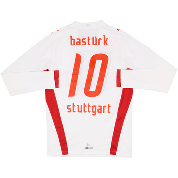 2007-08 Stuttgart Player Issue Home L/S Shirt Basturk #10 - 6/10 - (M)
