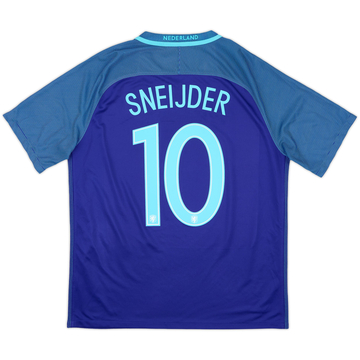 2016 Netherlands Away Shirt Sneijder #10 - 8/10 - (L)