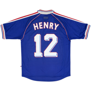 1998-00 France Home Shirt Henry #12 - 8/10 - (M)