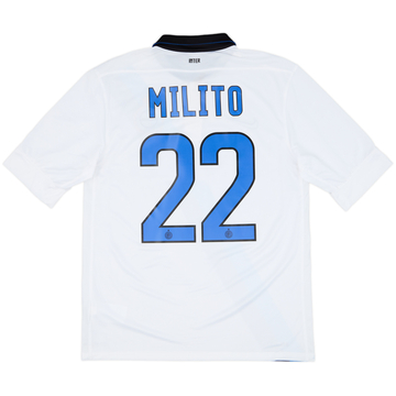 2011-12 Inter Milan Away Shirt Milito #22 - 9/10 - (M)
