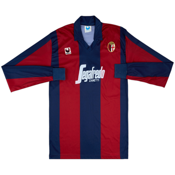 1988-89 Bologna Home L/S Shirt #4 - 8/10 - (XL)