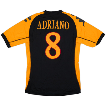 2010-11 Roma Third Shirt Adriano #8 - 8/10 - (L)