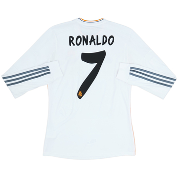 2013-14 Real Madrid Home L/S Shirt Ronaldo #7 - 5/10 - (S)