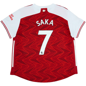2020-21 Arsenal Authentic Home Shirt Saka #7 - 9/10 - (Women's XXL)