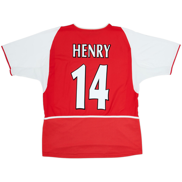 2002-04 Arsenal Home Shirt Henry #14 - 6/10 - (L)