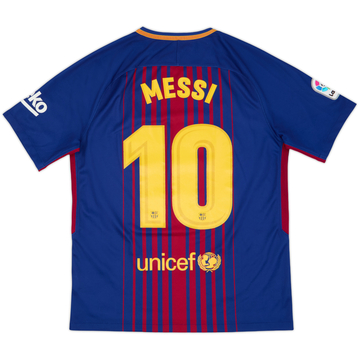 2017-18 Barcelona Home Shirt Messi #10 - 8/10 - (M)