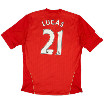 2010-12 Liverpool Home Shirt Lucas #21 - 5/10 - (L)
