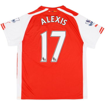 2014-15 Arsenal Home Shirt Alexis #17 - 7/10 - (XL)