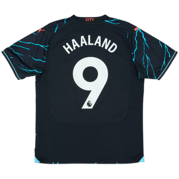 2023-24 Manchester City Third Shirt Haaland #9 - 8/10 - (L)