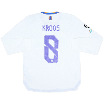 2021-22 Real Madrid Authentic Home L/S Shirt Kroos #8 (M)