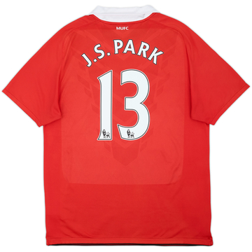2010-11 Manchester United Home Shirt J.S.Park #13 - 6/10 - (L)