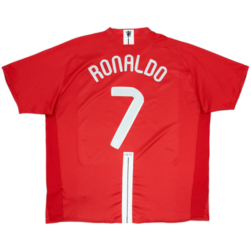 2007-09 Manchester United Home Shirt Ronaldo #7 - 6/10 - (XXL)
