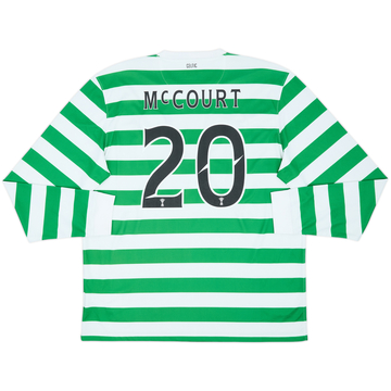 2012-13 Celtic '125th Anniversary' Home L/S Shirt McCourt #20 - 10/10 - (XL)
