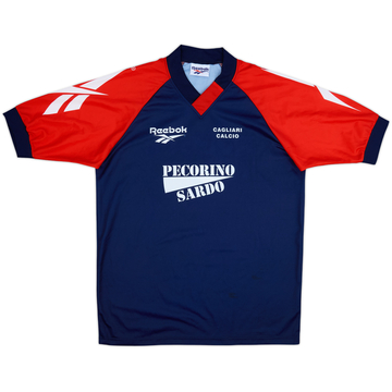 1996-97 Cagliari Reebok Training Shirt - 9/10 - (XL)