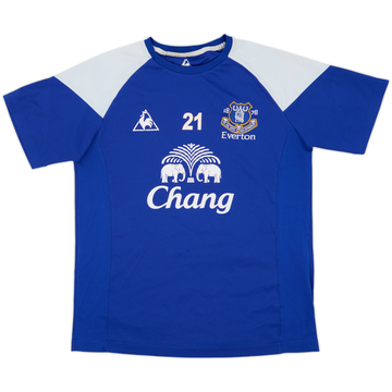 2009-10 Everton Le Coq Sportif Player Issue Training Shirt #21 - 5/10 - (M)