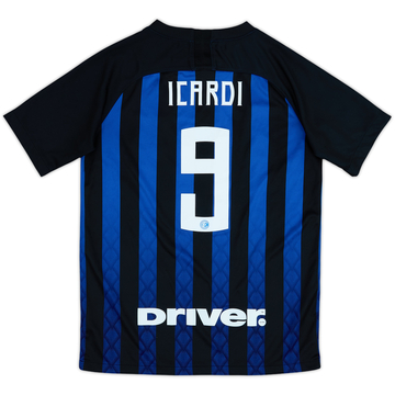 2018-19 Inter Milan Home Shirt Icardi #9 - 8/10 - (XL.Boys)