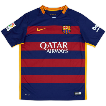 2015-16 Barcelona Home Shirt - 10/10 - (L.Boys)