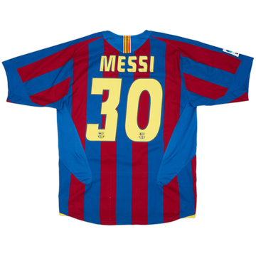2005-06 Barcelona Home Shirt Messi #30 - 8/10 - (M)