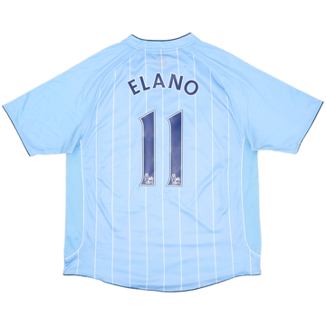 2007-08 Manchester City Home Shirt Elano #11 - 6/10 - (L)