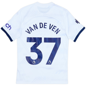 2023-24 Tottenham Home Shirt van de Ven #37 - 8/10 - (S)
