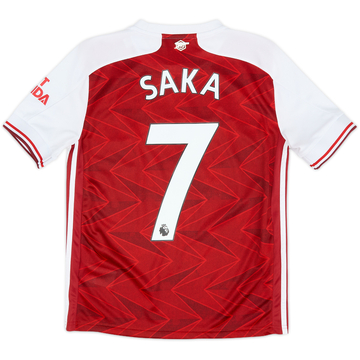 2020-21 Arsenal Home Shirt Saka #7 - 7/10 - (13-14 Years)
