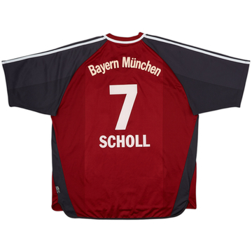 2001-02 Bayern Munich Home Shirt Scholl #7 - 5/10 - (XXL)