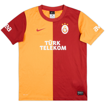 2013-14 Galatasaray Basic Home Shirt - 8/10 - (13-14 Years)