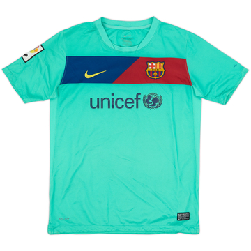 2010-11 Barcelona Camiseta Visitante - 6/10 - (Juvenil Grande)