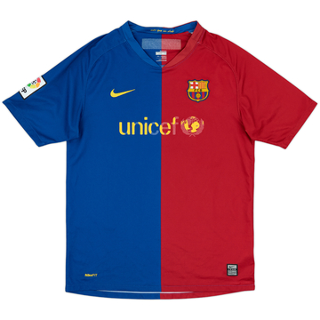2008-09 Barcelona Home Shirt - 4/10 - (XL.Boys)