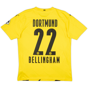 2020-21 Borussia Dortmund Home Shirt Bellingham #22 - 8/10 - (M)