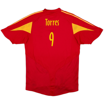 2004-06 Spain Home Shirt Torres #9 - 9/10 - (M)