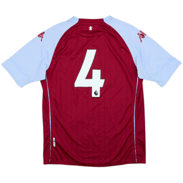 2020-21 Aston Villa Home Shirt #4 - 8/10 - (L)