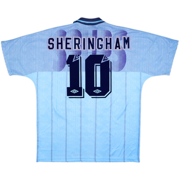 1991-94 Tottenham Third Shirt Sheringham #10 - 7/10 - (XL)