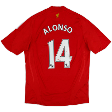 2008-10 Liverpool Home Shirt Alonso #14 - 5/10 - (M)