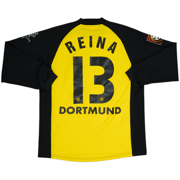 2001-02 Borussia Dortmund Home L/S Shirt Reina #13 - 4/10 - (M)