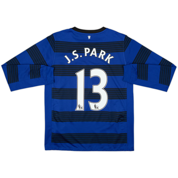 Camiseta de visitante de manga larga del Manchester United 2011-13 J.S.Park #13 - 8/10 - (13-15 Años)
