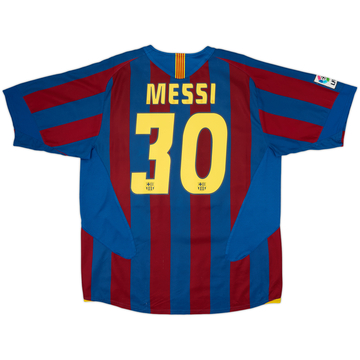 2005-06 Barcelona Home Shirt Messi #30 - 8/10 - (XL)